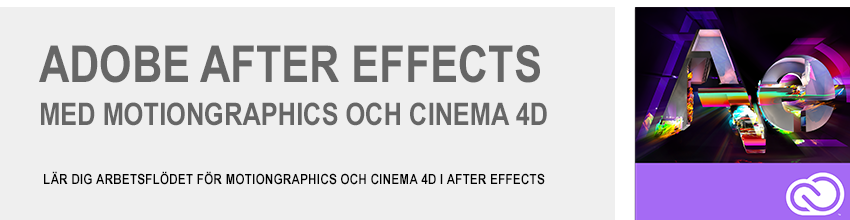 Adobe After Effects och Cinema 4D